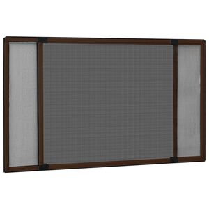 vidaXL Jatkettava hy&ouml;nteisverkko ikkunaan ruskea (100-193)x75 cm