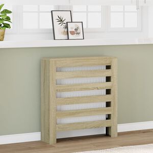 vidaXL L&auml;mp&ouml;patterin suoja Sonoma-tammi 78x20x82 cm tekninen puu