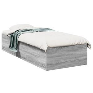 vidaXL S&auml;ngynrunko harmaa Sonoma 75x190 cm tekninen puu