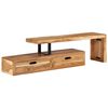 vidaXL TV-taso (118-200) x 30 x 40 cm, massiivipuu, akaasia