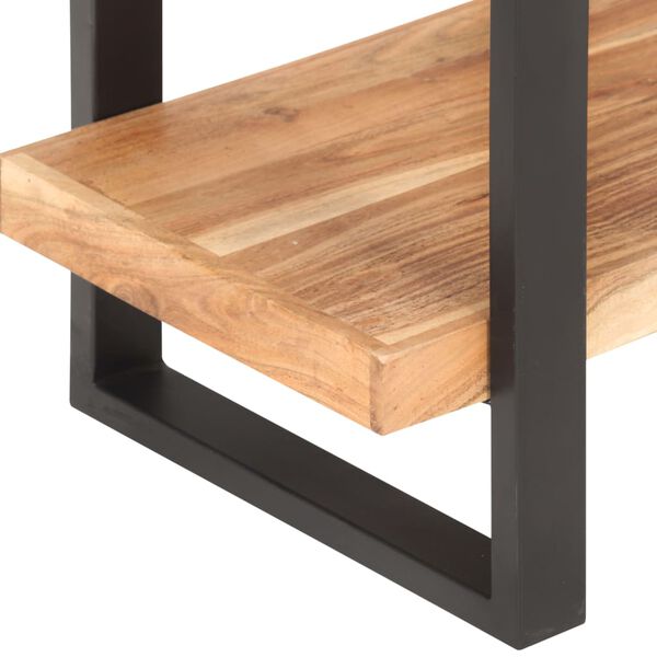 vidaXL Kirjahylly 4-tasoa 120x40x180 cm t&auml;ysi akaasiapuu