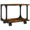 vidaXL Tulostinteline 2 tasoa savutammi 41x28x33,5 cm tekninen puu