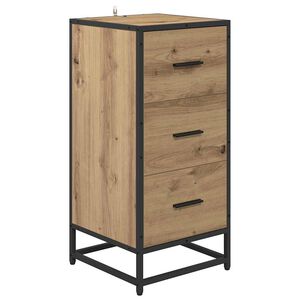 vidaXL Sivup&ouml;yt&auml; Artisan tammi 35.5 x 35 x 76 cm