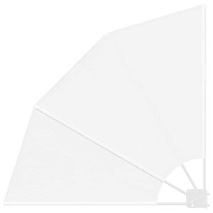 vidaXL Parvekkeen yksityisyyden suoja Valkoinen 115 x 115 cm