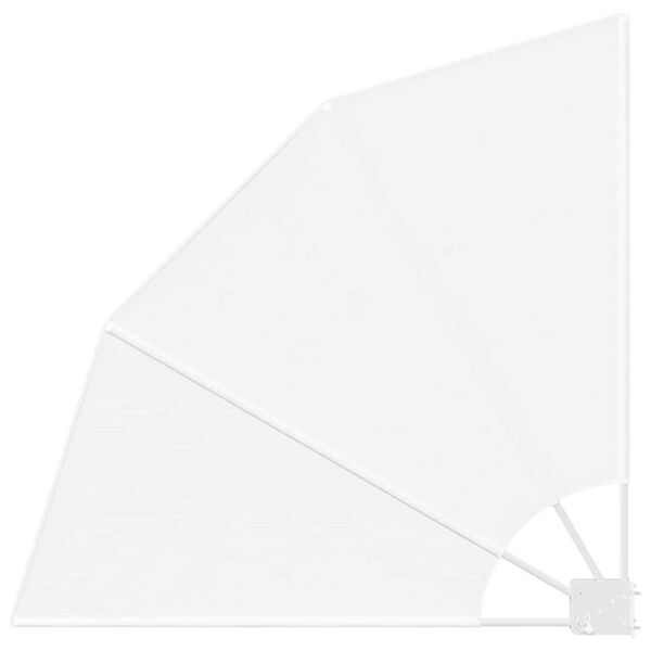vidaXL Parvekkeen yksityisyyden suoja Valkoinen 115 x 115 cm