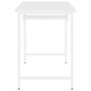 vidaXL Tietokonep&ouml;yt&auml; valkoinen 105x55x72 cm MDF/metalli