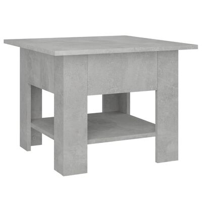 vidaXL Sohvapöytä betoninharmaa 55x55x42 cm lastulevy