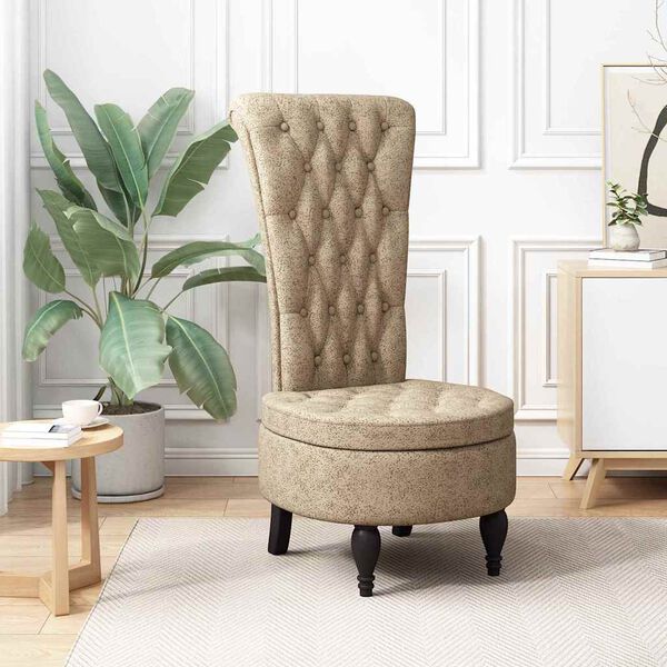 vidaXL Tuoli Vaaleanharmaa 56,5 x 70 x 110 cm Käytännöllinen Sametit