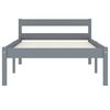 vidaXL S&auml;ngynrunko harmaa t&auml;ysi m&auml;nty 90x200 cm