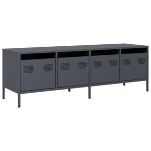 vidaXL TV-taso antrasiitti 135x39x43,5 cm kylm&auml;valssattu ter&auml;s