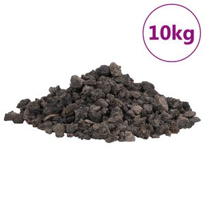 vidaXL Vulkaaniset kivet 10 kg musta 1-2 cm