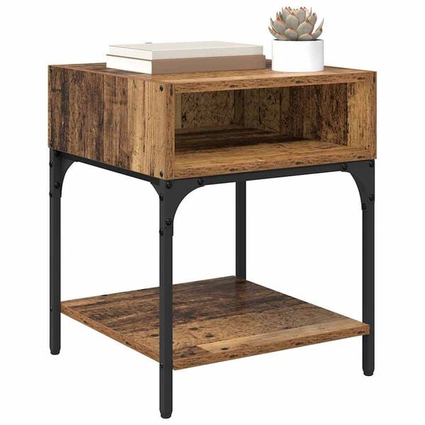 vidaXL Y&ouml;p&ouml;yt&auml; Vanha puu 40 x 40 x 50 cm Tekninen puu