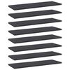 vidaXL Kirjahyllytasot 8 kpl harmaa 60x20x1,5 cm lastulevy