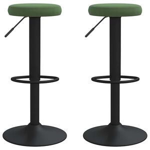vidaXL Baarijakkarat 2 kpl tummanvihre&auml; sametti