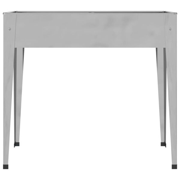 vidaXL Kukkalaatikko 100,5x40,5x90 cm galvanoitu teräs
