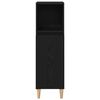 vidaXL Kylpyhuonekaappi Musta tammi. 30 x 30 x 100 cm Tekninen puu