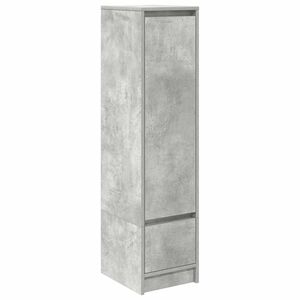 vidaXL Kaappi betoninharmaa 29,5x34x119,5 cm tekninen puu