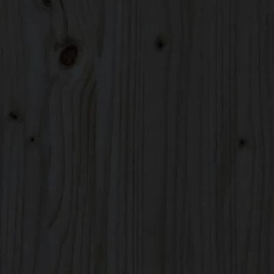 vidaXL Koirankoppi musta 70x50x62 cm täysi mänty