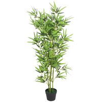 vidaXL Tekokasvi ruukulla bambu 120 cm vihre&auml;