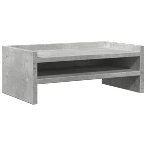 vidaXL N&auml;ytt&ouml;koroke betoninharmaa 42x24x16 cm lastulevy