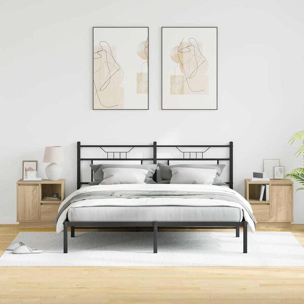 vidaXL Y&ouml;p&ouml;yt&auml;kaappi 2 pcs Sonoman tammi 50 x 34,5 x 50 cm.