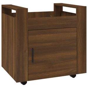 vidaXL Ty&ouml;p&ouml;yt&auml;vaunu ruskea tammi 60x45x60 cm tekninen puu