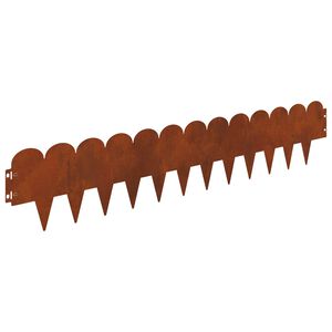 vidaXL Nurmireunus 30 kpl 103 x 20 cm Ter&auml;s Ruosteinen