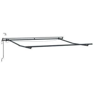 vidaXL Aurinkovarjon runko Antrasiitti 300 x 250 cm Alumiini