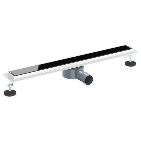 vidaXL Suihkukaivo lasikannella ja 360&deg; syphonilla Musta 70 cm