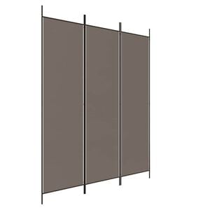 vidaXL 3-paneelinen Tilanjakaja antrasiitti 150x200 cm kangas