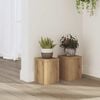 vidaXL Kasvitelineet 2 kpl artesaani tammi 15x15x20 cm tekninen puu