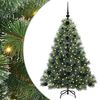 vidaXL Tekojoulukuusi 150 LED-valoilla Vihre&auml; 120 cm PE ja PVC