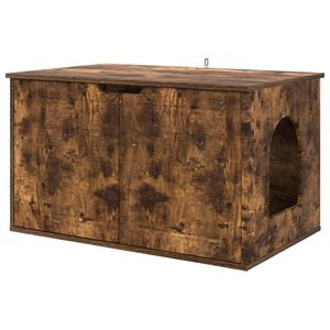 vidaXL Kissatalo Savup&auml;hkin&auml; 85 x 55 x 50,5 cm Tekninen puu