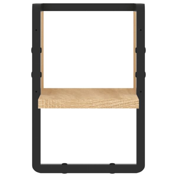 vidaXL Sein&auml;hylly tangolla Sonoma-tammi 20x25x30 cm