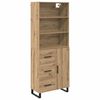 vidaXL Korkea kaappi 2 pcs Artisan tammi 69,5 x 34 x 180 cm