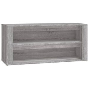 vidaXL Kenk&auml;teline harmaa Sonoma 100x35x45 cm tekninen puu