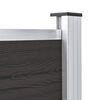 vidaXL Aitapaneeli WPC 175x105 cm musta