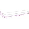 vidaXL Kelluvat sein&auml;hyllyt 2kpl korkeakiilto harmaa 80x23,5x3,8cm MDF