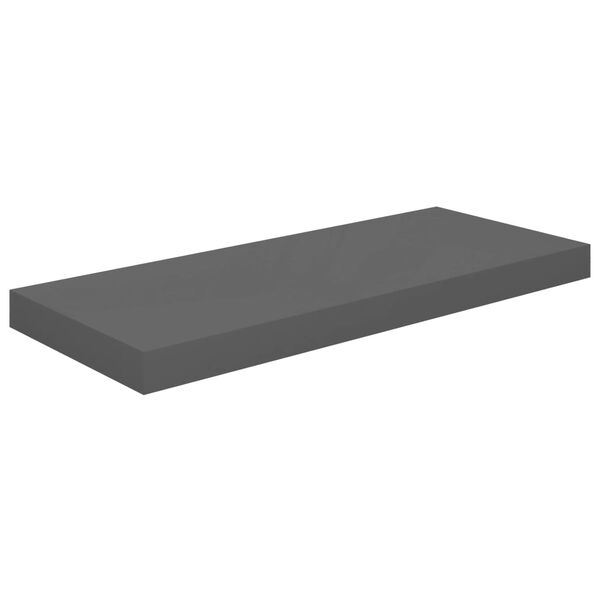 vidaXL Kelluvat seinähyllyt 2kpl kork.kiilto harmaa 60x23,5x3,8cm MDF