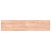 vidaXL P&ouml;yt&auml;levy ruskea 180x40x(2-4)cm k&auml;sitelty t&auml;ystammi el&auml;v&auml; reuna
