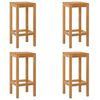 vidaXL Baarijakkara 4 pcs Ruskea Tiikkipuu