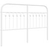 vidaXL Metallinen vaihtop&auml;&auml;ty valkoinen 135 cm