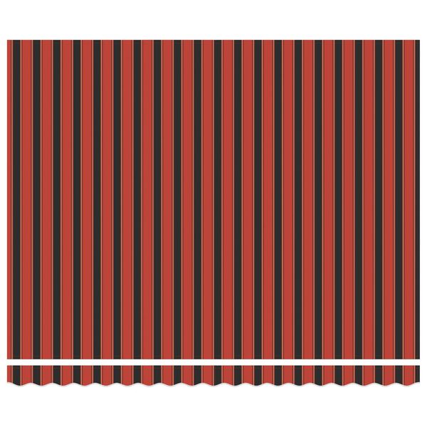 vidaXL Vetoutuva markiisi Oranssi ja Musta 400 &times; 300 cm