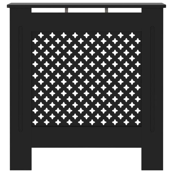 vidaXL MDF l&auml;mp&ouml;patterin suoja musta 78 cm