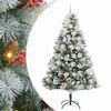 vidaXL Tekojoulukuusi LED-nauhoilla Vihre&auml; ja valkoinen 240 cm