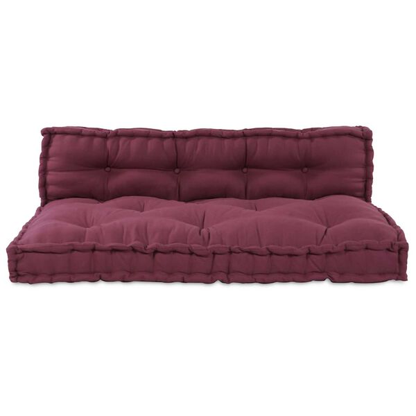 vidaXL Pallet-sofatyyny Burgundy kangas