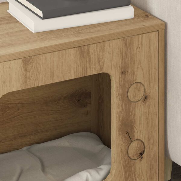 vidaXL Kissatalo Taidekoivu 51 x 30 x 52 cm Tekninen puu