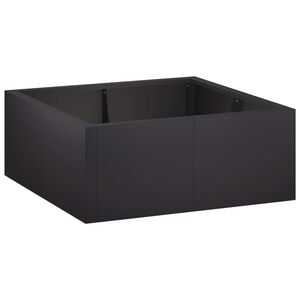 vidaXL Pato 4 kpl 100 x 100 x 30 cm Ter&auml;s Musta