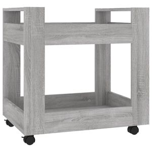 vidaXL Ty&ouml;p&ouml;yt&auml;vaunu harmaa Sonoma 60x45x60 cm tekninen puu