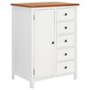 vidaXL Vaatekaappi 76x52x105 cm t&auml;ysi tammi